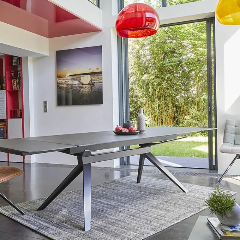 Couture Luna Table extensible de salle à manger design en céramique* Table De Salle à Manger