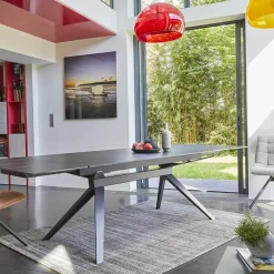 Couture Luna Table extensible de salle à manger design en céramique* Table De Salle à Manger