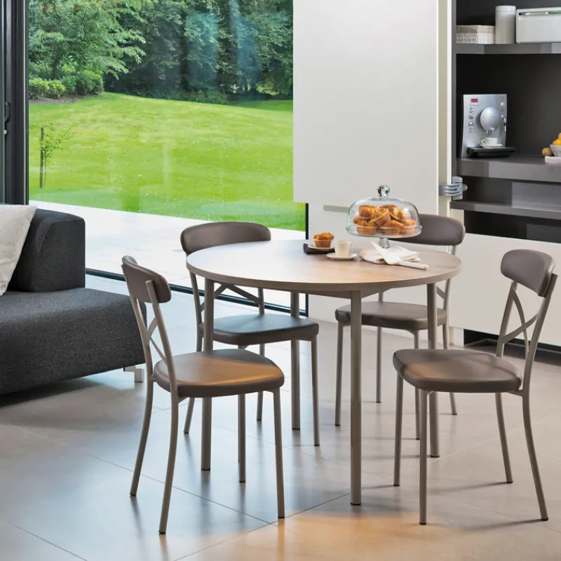Perfecta Lustra Table de cuisine ronde en stratifié* Table De Cuisine