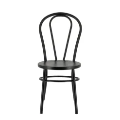 MadinaChaise bistrot vintage en métal noir* Chaise De Cuisine