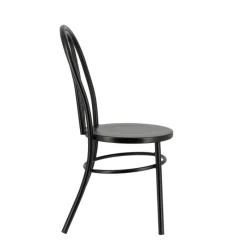MadinaChaise bistrot vintage en métal noir* Chaise De Cuisine