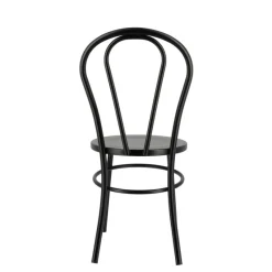 MadinaChaise bistrot vintage en métal noir* Chaise De Cuisine