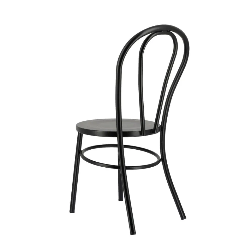 MadinaChaise bistrot vintage en métal noir* Chaise De Cuisine