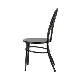MadinaChaise bistrot vintage en métal noir* Chaise De Cuisine