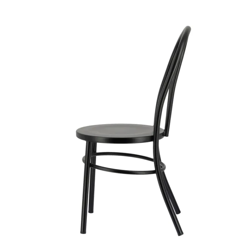 MadinaChaise bistrot vintage en métal noir* Chaise De Cuisine