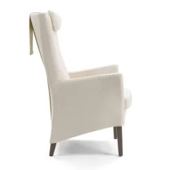 Mobitec Manhattan Uno HD ® Fauteuil dossier haut en tissu et bois* Chaise De Salle à Manger|Chaise Salon