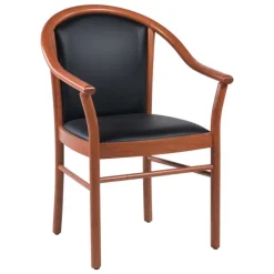 Manuela Fauteuil bridge en bois avec assise et dossier rembourrés* Chaise De Salle à Manger|Fauteuil De Salon