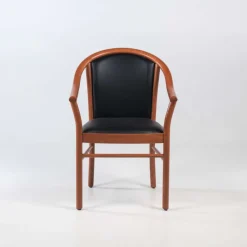 Manuela Fauteuil bridge en bois avec assise et dossier rembourrés* Chaise De Salle à Manger|Fauteuil De Salon
