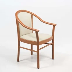 Manuela Fauteuil bridge en bois avec assise et dossier rembourrés* Chaise De Salle à Manger|Fauteuil De Salon