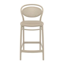 Marcel Tabouret snack moderne en polypropylène* Tabouret Snack (assise +/- 65 Cm)|Tabouret De Bar (assise +/- 80 Cm)