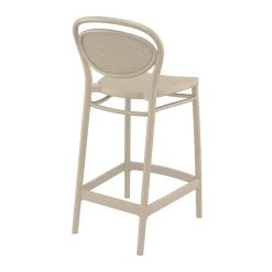 Marcel Tabouret snack moderne en polypropylène* Tabouret Snack (assise +/- 65 Cm)|Tabouret De Bar (assise +/- 80 Cm)