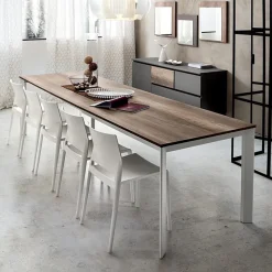 La primavera Mario Grande table extensible rectangulaire en stratifié* Table De Salle à Manger