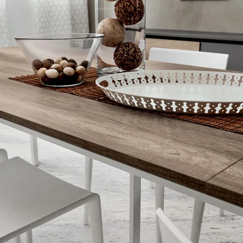 La primavera Mario Grande table extensible rectangulaire en stratifié* Table De Salle à Manger