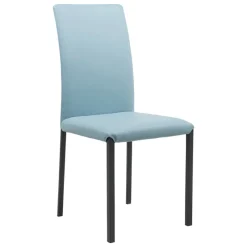 Peressini Marion H Chaise de salle à manger contemporaine en synthétique et métal* Chaise De Cuisine|Chaise De Salle à Manger