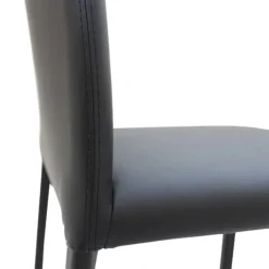 Peressini Marion H Chaise de salle à manger contemporaine en synthétique et métal* Chaise De Cuisine|Chaise De Salle à Manger