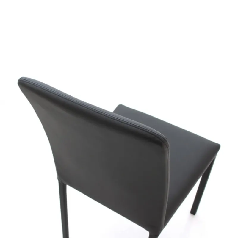 Peressini Marion H Chaise de salle à manger contemporaine en synthétique et métal* Chaise De Cuisine|Chaise De Salle à Manger