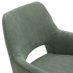 Marius Fauteuil cocooning pivotant en tissu avec pieds bois* Chaise De Salle à Manger|Chaise De Bureau