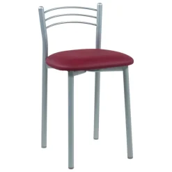 Bailen Marta Tabouret bas de cuisine rembourré assise synthétique et structure métal* Tabouret Bas (assise +/- 45 Cm)