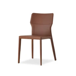 Airnova Maryl Chaise gainée contemporaine en croûte de cuir* Chaise De Salle à Manger
