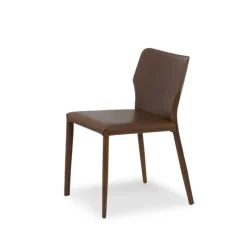 Airnova Maryl Chaise gainée contemporaine en croûte de cuir* Chaise De Salle à Manger