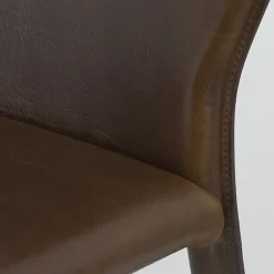 Airnova Maryl Chaise gainée contemporaine en croûte de cuir* Chaise De Salle à Manger