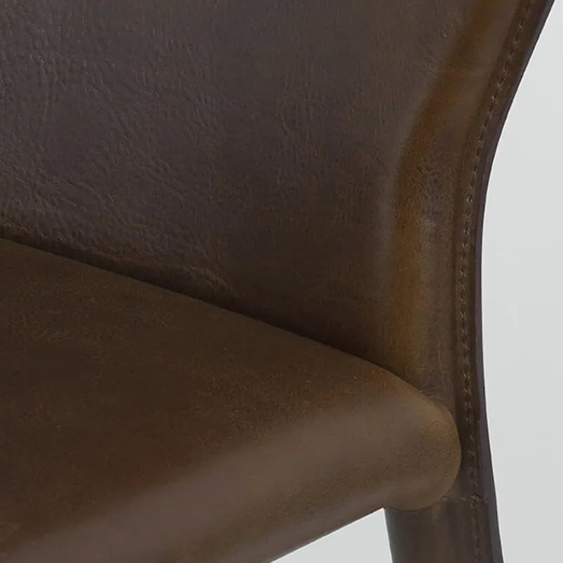 Airnova Maryl Chaise gainée contemporaine en croûte de cuir* Chaise De Salle à Manger