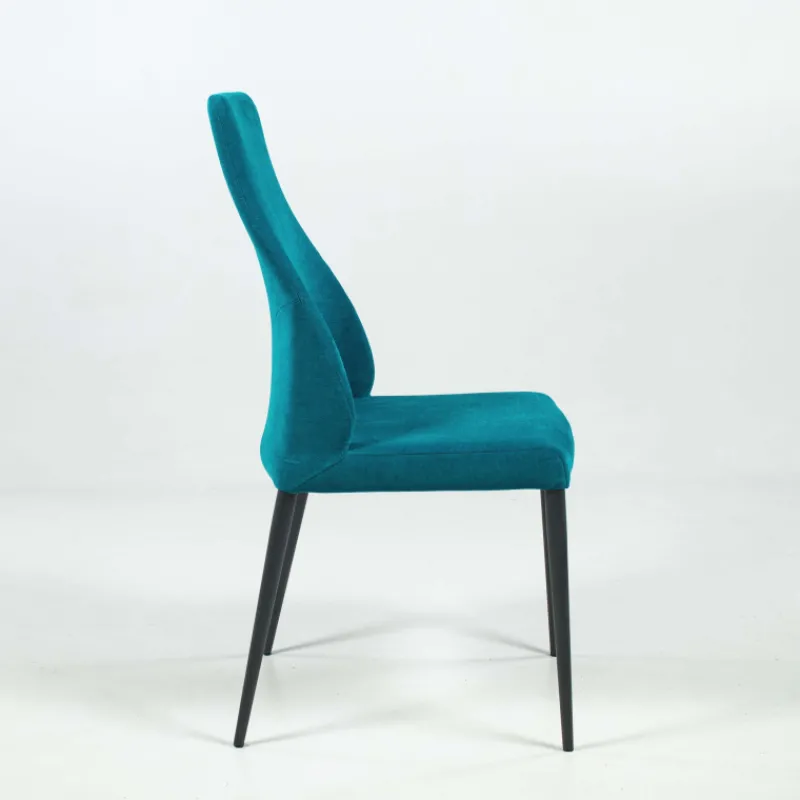 Europea Mathilde Chaise de salle à manger italienne moderne en tissu et métal* Chaise De Salle à Manger