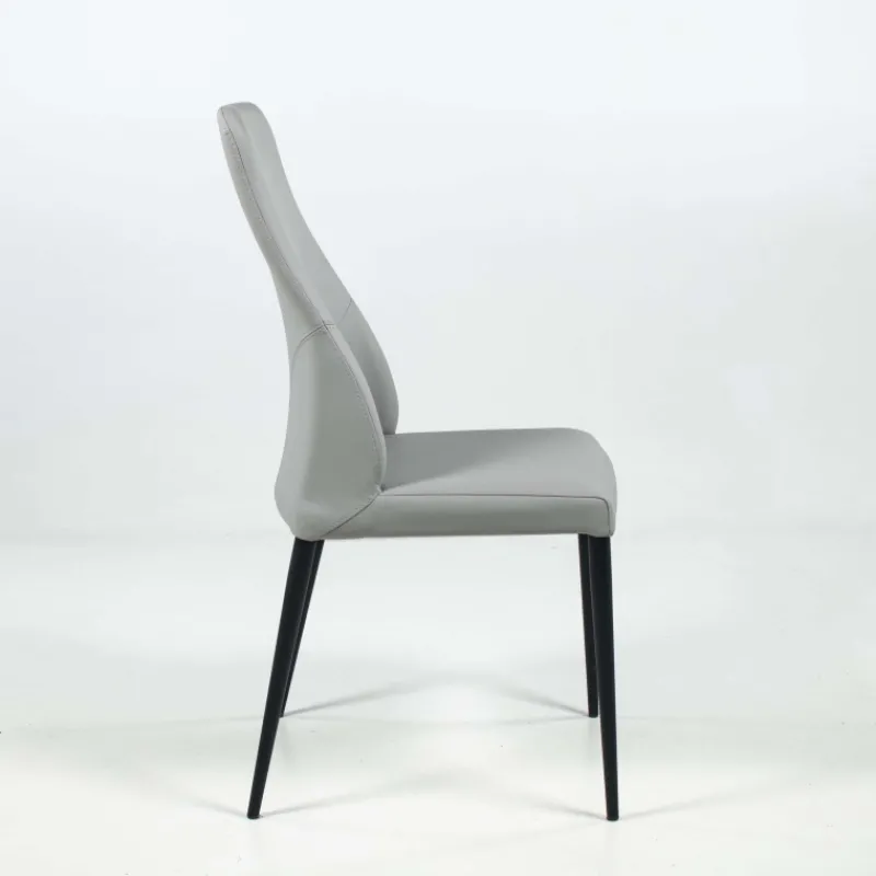 Europea Mathilde Chaise de séjour moderne italienne en synthétique et pieds en métal* Chaise De Cuisine|Chaise De Salle à Manger