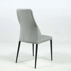 Europea Mathilde Chaise de séjour moderne italienne en synthétique et pieds en métal* Chaise De Cuisine|Chaise De Salle à Manger