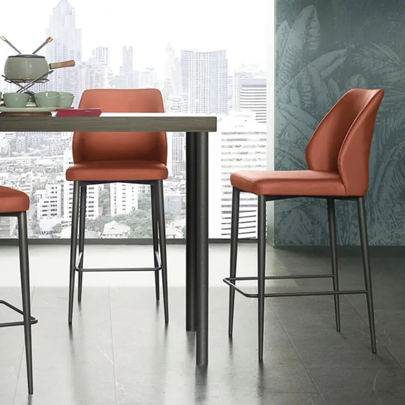 Europea Mathilde Tabouret snack moderne rembourré pieds en métal* Tabouret Snack (assise +/- 65 Cm)|Tabouret De Bar (assise +/- 80 Cm)