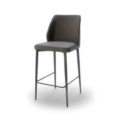 Europea Mathilde Tabouret snack moderne rembourré pieds en métal* Tabouret Snack (assise +/- 65 Cm)|Tabouret De Bar (assise +/- 80 Cm)