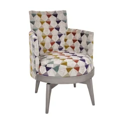 Paget Mathis Fauteuil pivotant Art Déco Made in France* Chaise De Salle à Manger|Chaise De Bureau
