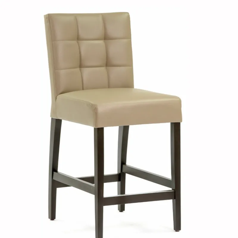 Sessio Matias 2 Tabouret snack en synthétique et bois* Tabouret Snack (assise +/- 65 Cm)|Tabouret De Bar (assise +/- 80 Cm)