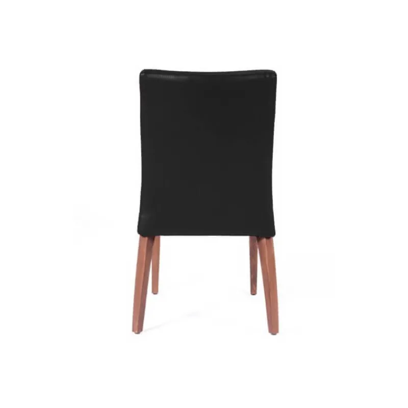 Sessio Matias stack Chaise confortable empilable en simili avec pieds en bois* Chaise De Cuisine|Chaise De Salle à Manger