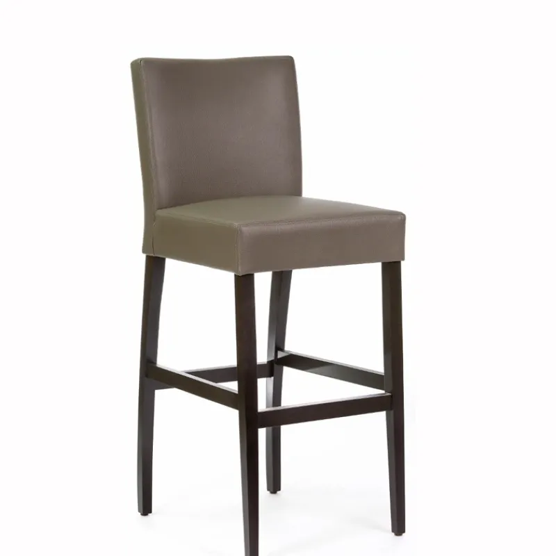 Sessio Matias Tabouret de bar en synthétique et bois* Tabouret De Bar (assise +/- 80 Cm)