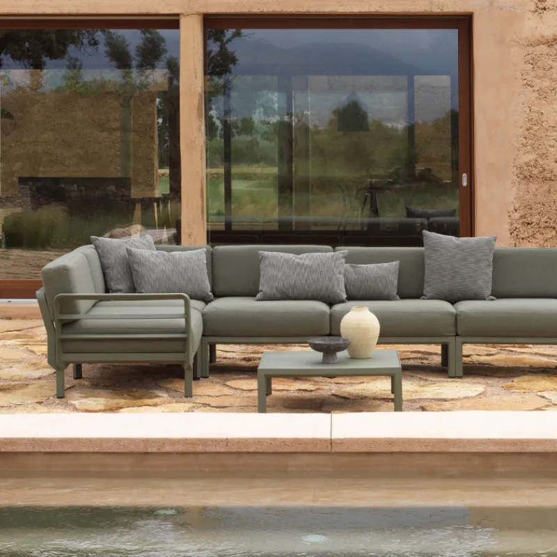 Maximo Canapé de jardin modulable 5 places* Fauteuil De Jardin