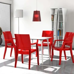 Maya Table carrée en stratifié* Table De Cuisine|Table Pour Petit Espace