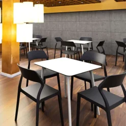 Maya Table carrée en stratifié* Table De Cuisine|Table Pour Petit Espace
