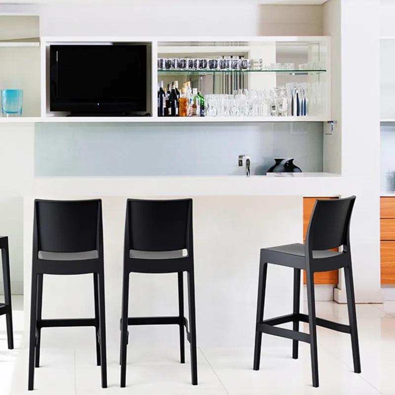 Maya Tabouret de bar empilable en polypropylène* Tabouret De Bar (assise +/- 80 Cm)