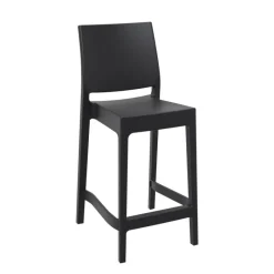 Maya Tabouret snack moderne empilable en polypropylène* Tabouret Snack (assise +/- 65 Cm)|Tabouret De Bar (assise +/- 80 Cm)