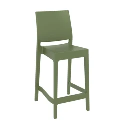 Maya Tabouret snack moderne empilable en polypropylène* Tabouret Snack (assise +/- 65 Cm)|Tabouret De Bar (assise +/- 80 Cm)