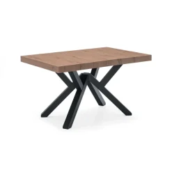 Mikado Connubia© Table extensible design en mélaminé avec pieds en bois* Table De Salle à Manger