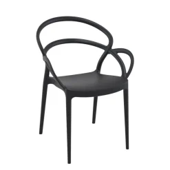 Mila Fauteuil de jardin design en polypropylène* Chaise De Jardin|Fauteuil De Jardin