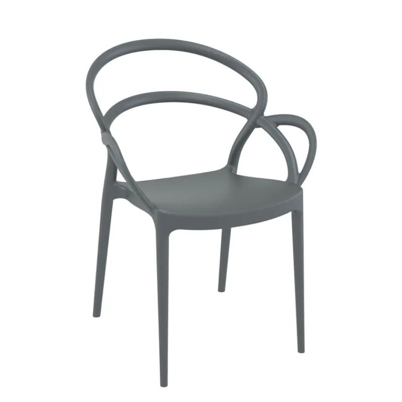 Mila Fauteuil design empilable en polypropylène* Chaise De Cuisine|Chaise De Salle à Manger