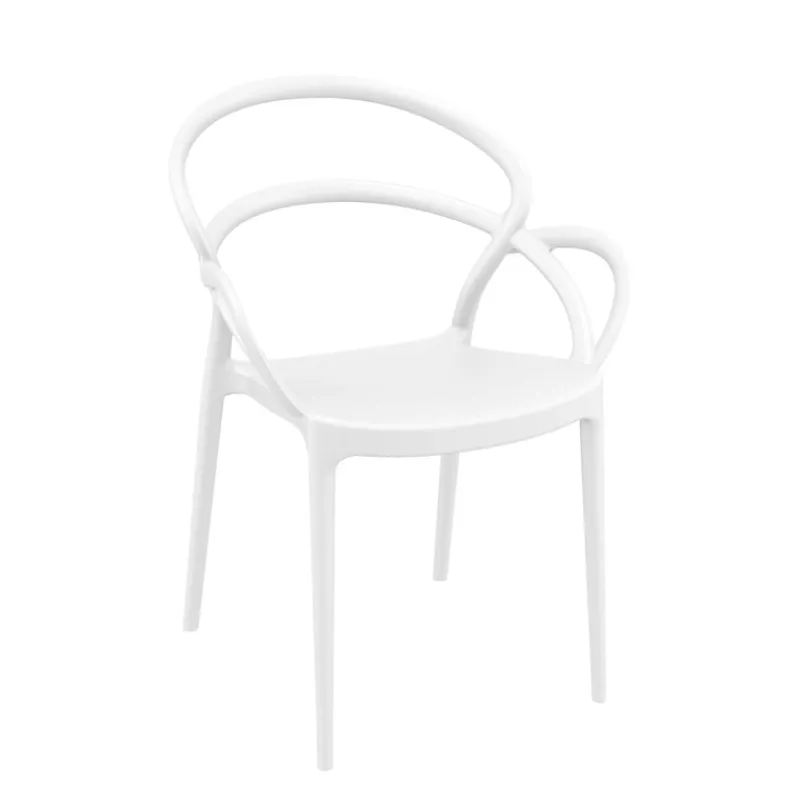 Mila Fauteuil design empilable en polypropylène* Chaise De Cuisine|Chaise De Salle à Manger
