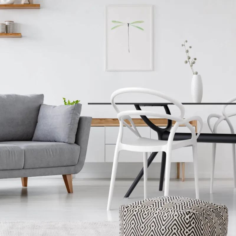Mila Fauteuil design empilable en polypropylène* Chaise De Cuisine|Chaise De Salle à Manger