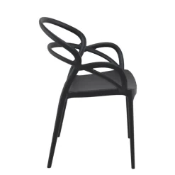 Mila Fauteuil design empilable en polypropylène* Chaise De Cuisine|Chaise De Salle à Manger
