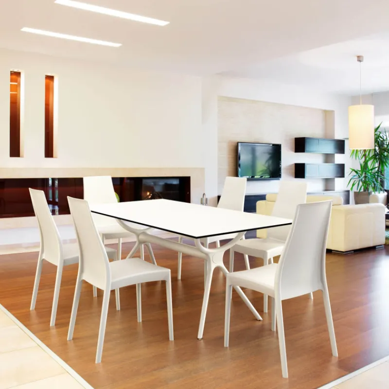 Miranda Chaise empilable en polypropylène* Chaise De Cuisine|Chaise De Salle à Manger