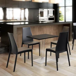 Miranda Chaise empilable en polypropylène* Chaise De Cuisine|Chaise De Salle à Manger