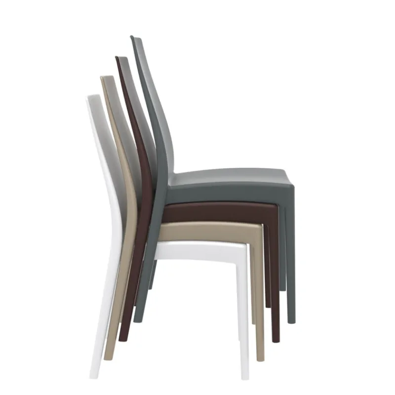 Miranda Chaise empilable en polypropylène* Chaise De Cuisine|Chaise De Salle à Manger